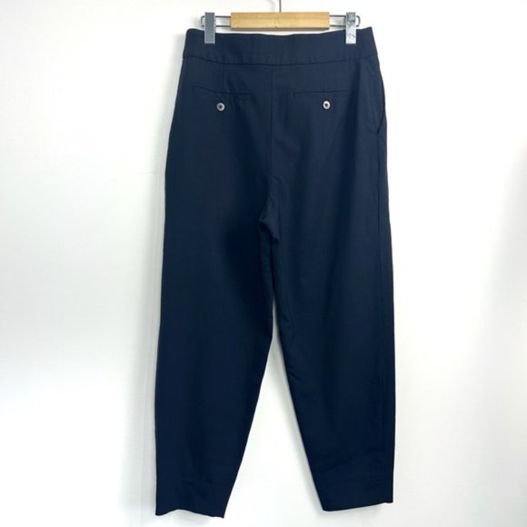 Aritzia Babaton Navy Dustin wool crop pant Sz 6 - Picture 2 of 6